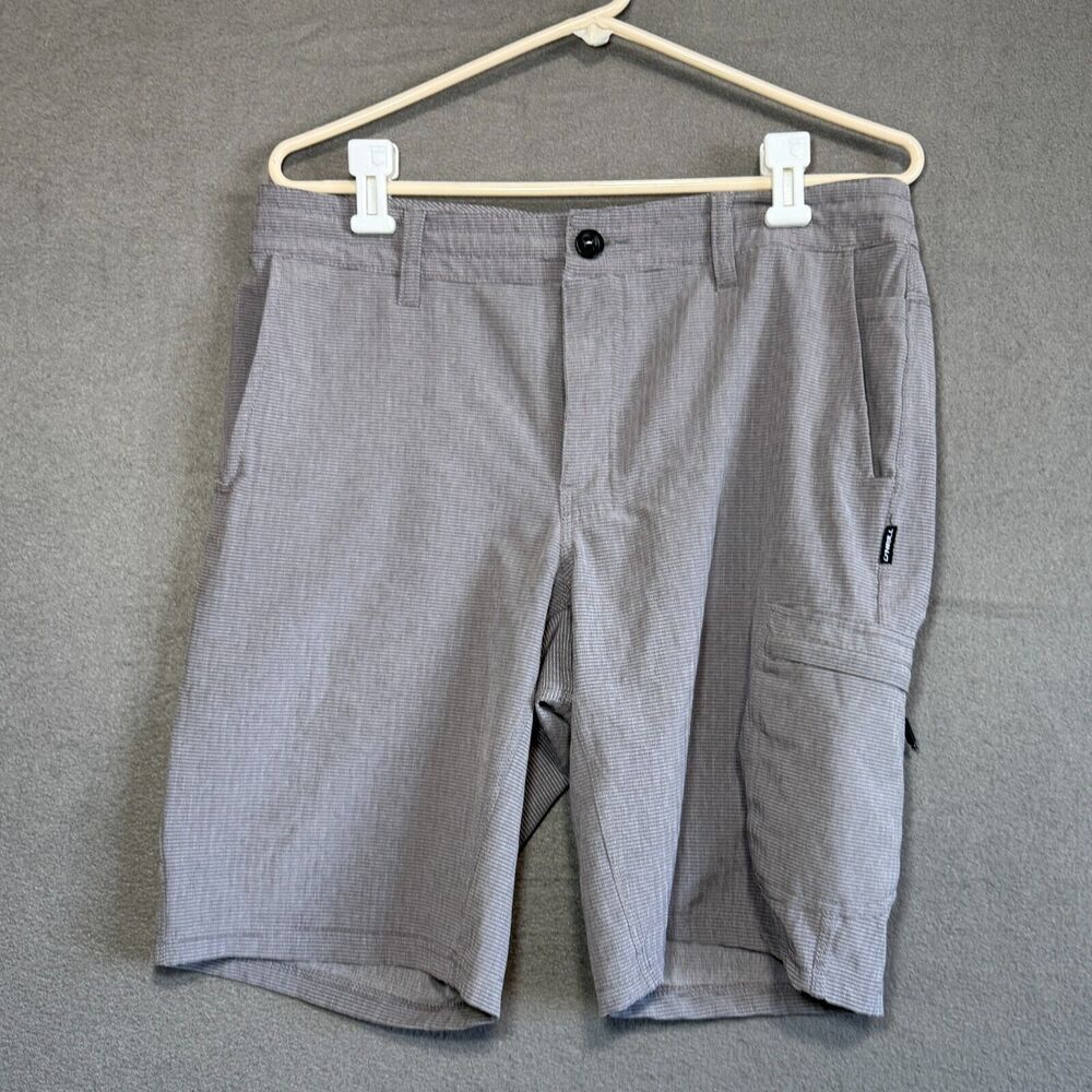 ONeill Crossover Shorts Mens 32 Gray Hybrid Lightweight Land Swim Walk Skate